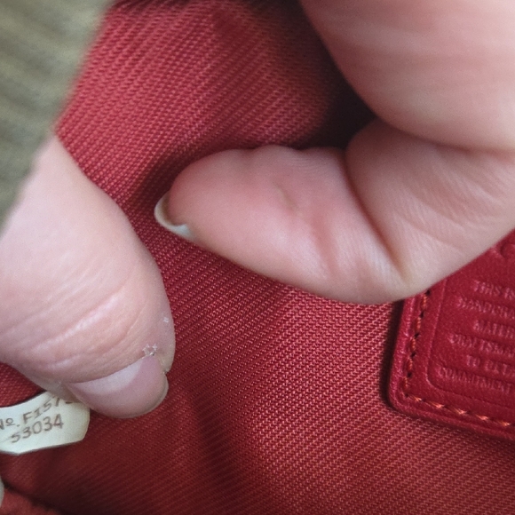 Coach Vibrant Red Crossbody Bag - Picture 6 of 8